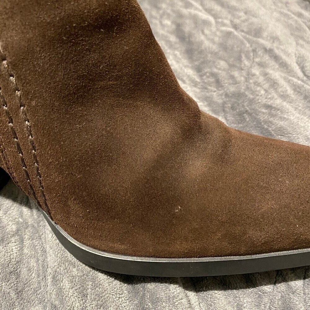 TOD'S Brown Suede Boots Size 7 - Picture 9 of 12